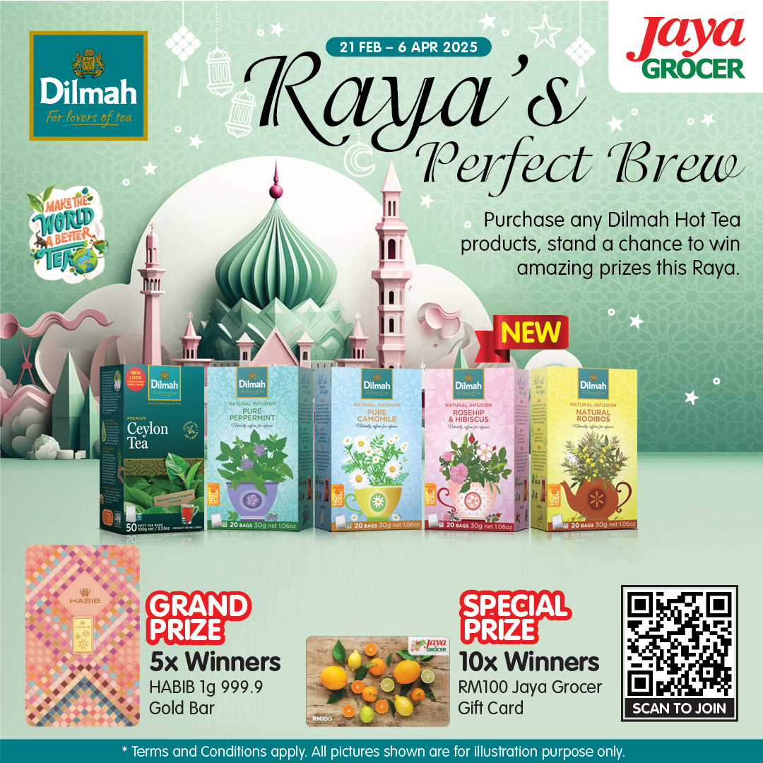 Tea Pot Raya Raya with Dilmah tea